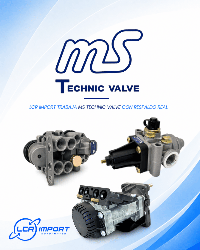 Publicación de MS Technik Valve creada para LCR Import en Canva